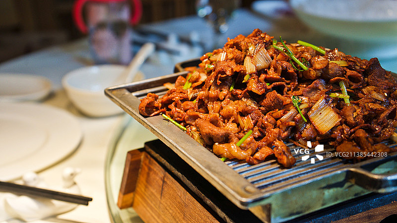 铁板烤肉图片素材