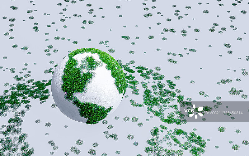地球三维模型全球化碳中和环保图片素材