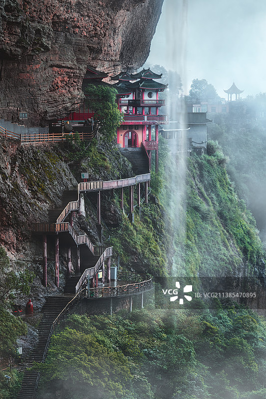 灵通飞瀑图片素材