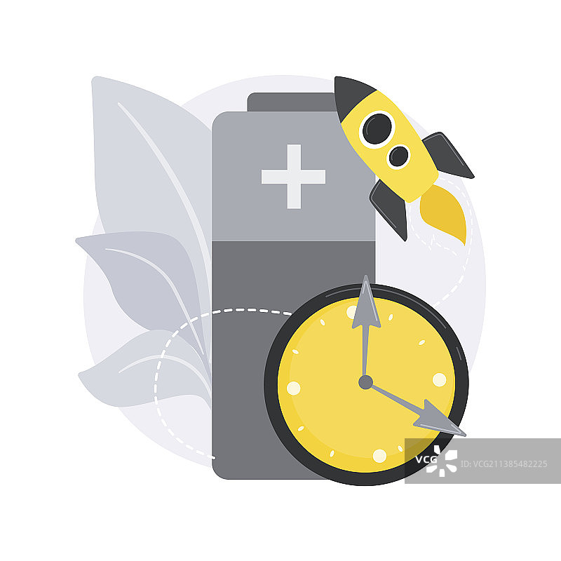 快速充电技术抽象概念图片素材