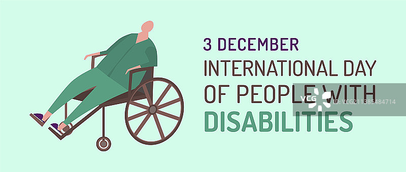国际残疾人日风景海报图片素材