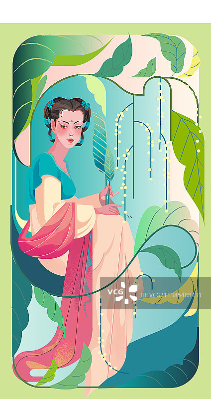 汉族美女图片素材