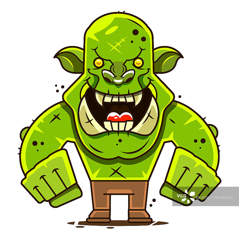 程式化的巨魔或其他图片素材