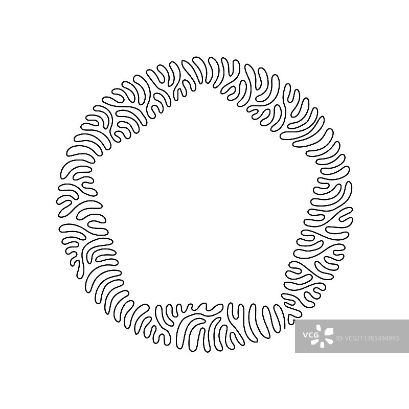 几何形状五边形单线画图片素材