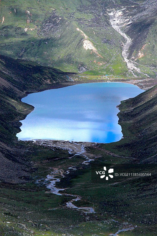 看变幻莫测的拉姆拉措湖影，观照自己的前世今生（Holy lake in Tibet）图片素材