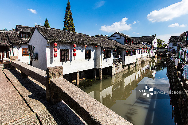 上海金山枫泾古镇图片素材