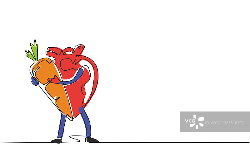 健康活力单线连续绘图图片素材