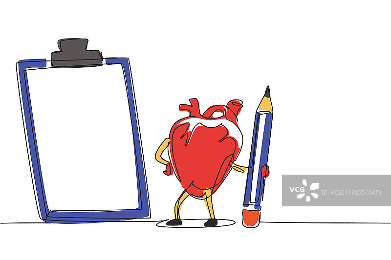 卡通解剖单线连续绘画图片素材