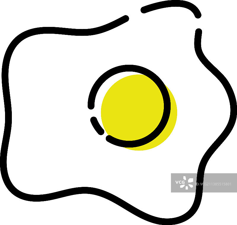 煎蛋卷图标设计模板图片素材