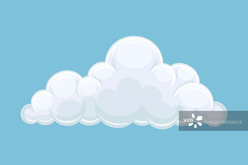 带有白色积云的蓝天图片素材