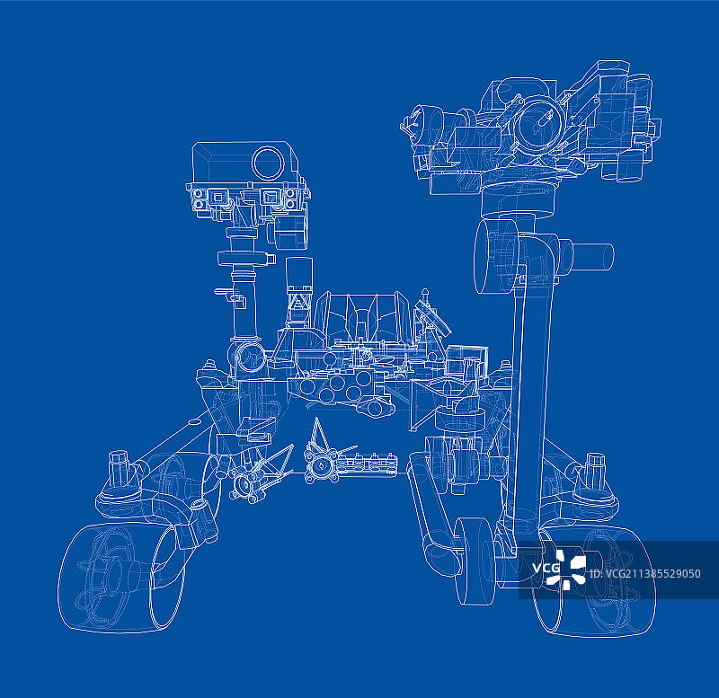 3D火星车效果图图片素材