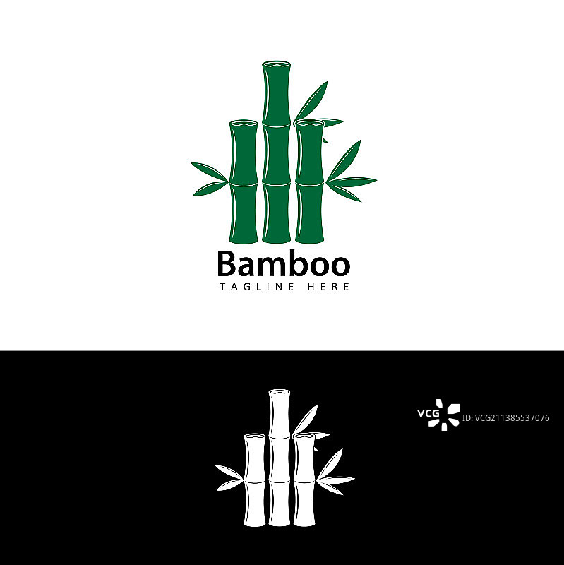 竹子Logo模板设计图片素材
