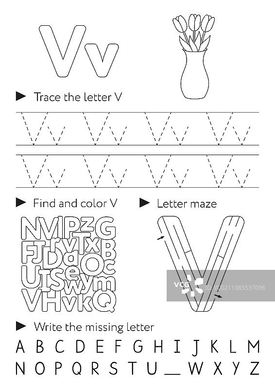 儿童手写练习册图片素材