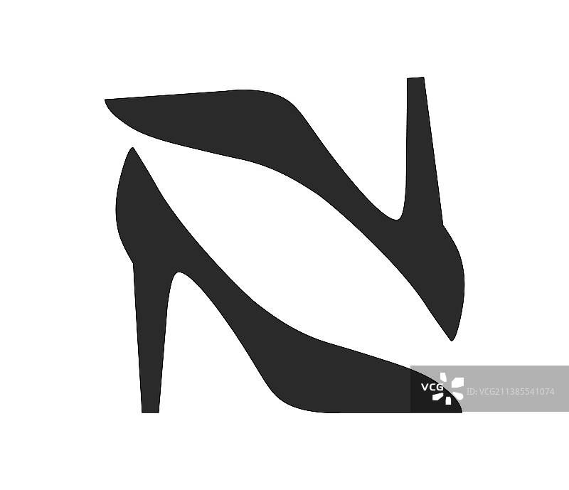 黑色高跟鞋图标图片素材