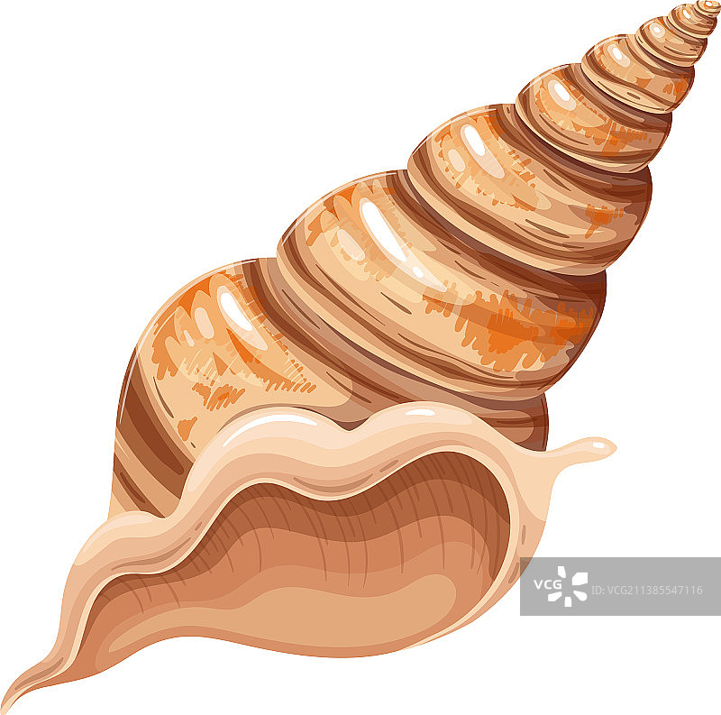 水下主题海螺图标图片素材