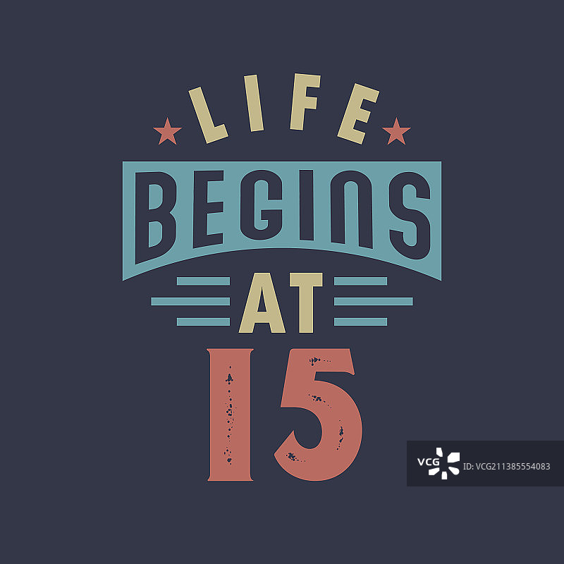 15岁开始的生活，15岁生日复古图片素材