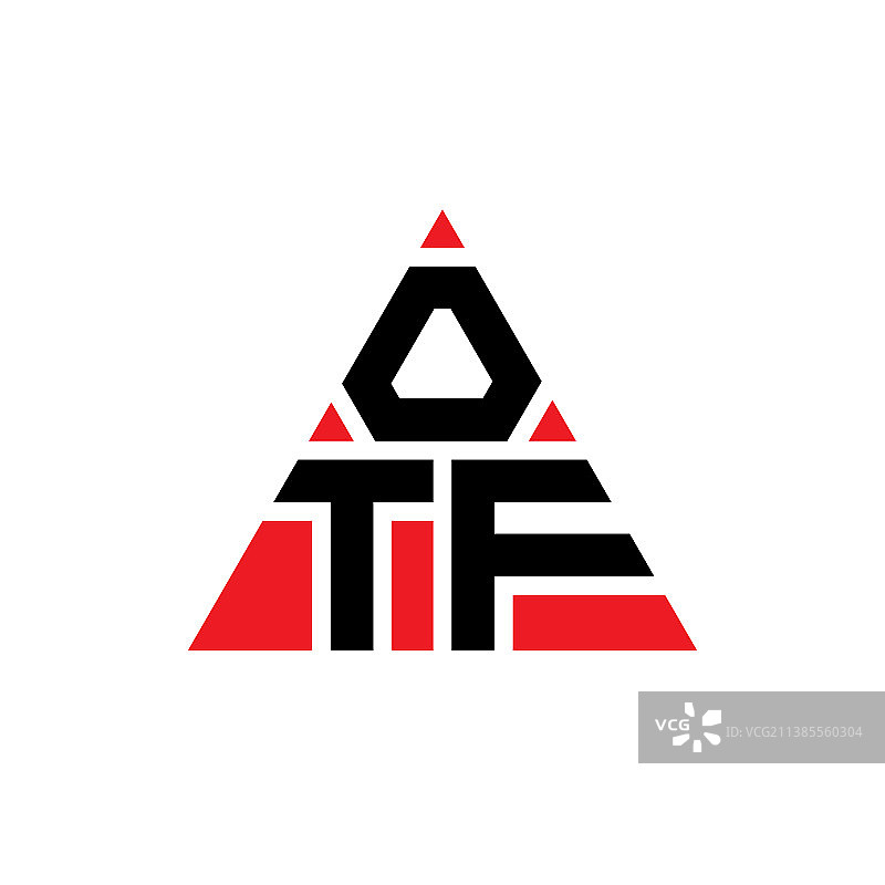带三角形的OTF三角形字母标志设计图片素材