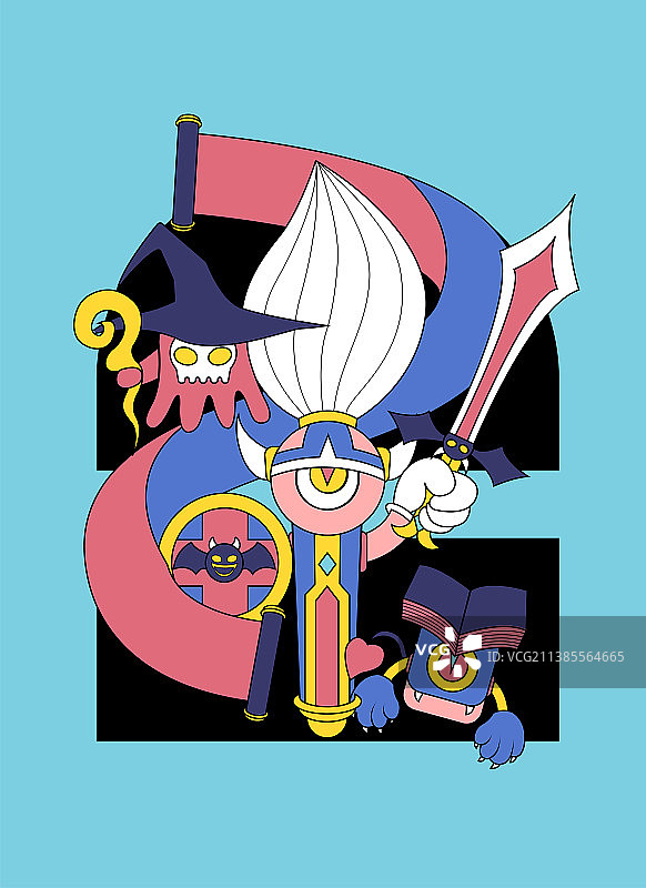 魔法文具世界图片素材