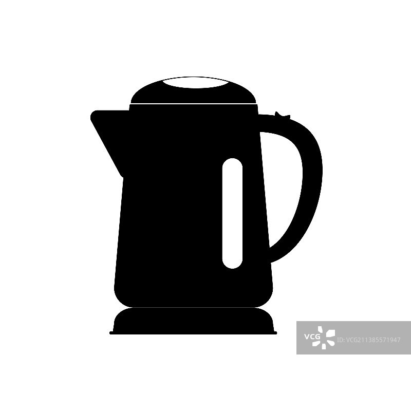 厨房电器电水壶轮廓图片素材