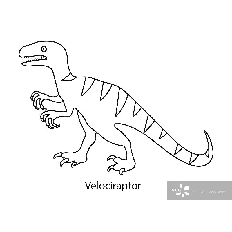 恐龙轮廓图标图片素材