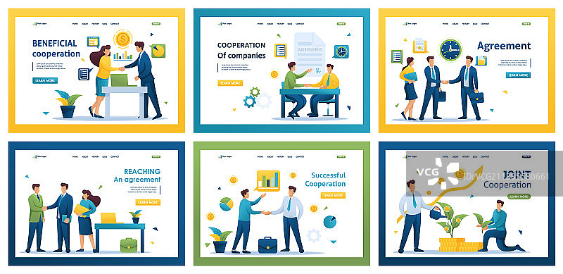 着陆页设计合集图片素材