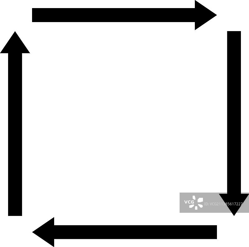 四向箭头指针光标形状图片素材