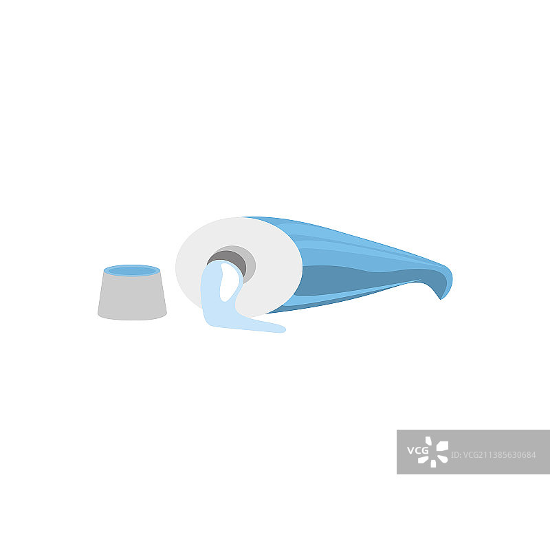 牙膏管牙齿护理概念图片素材