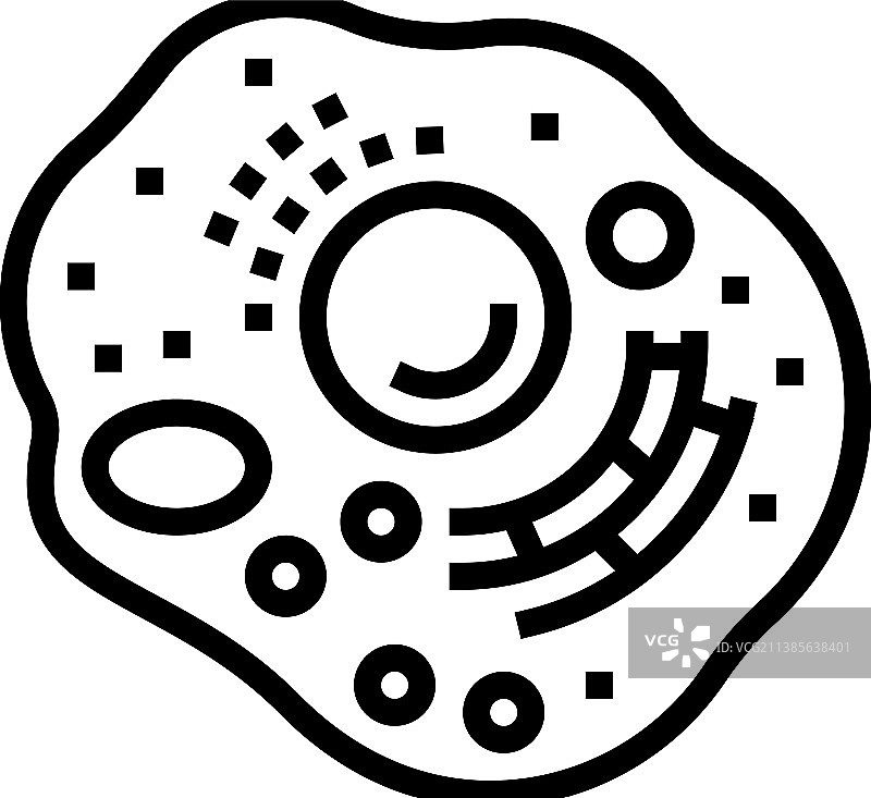 人体细胞线性图标图片素材
