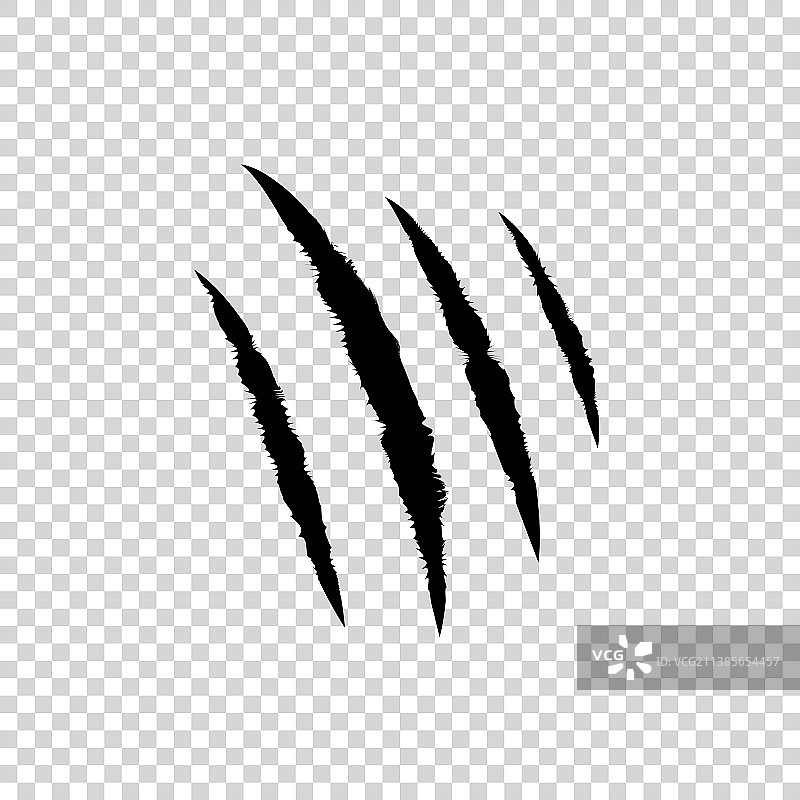 浅色透明背景上的刮痕图片素材