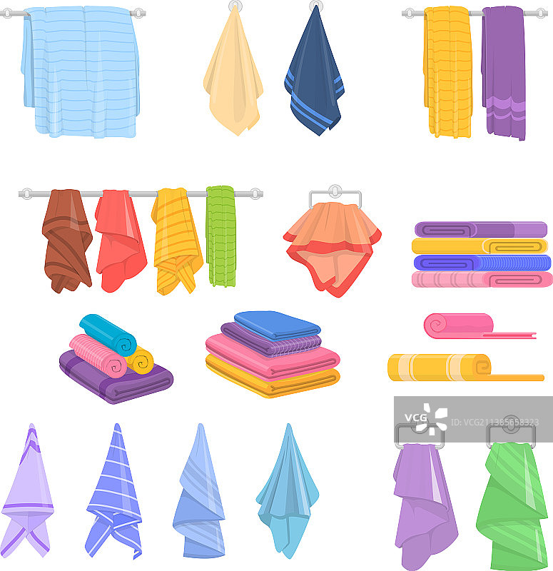 卡通浴巾素材图片素材