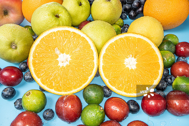 丰富的水果组合图片素材