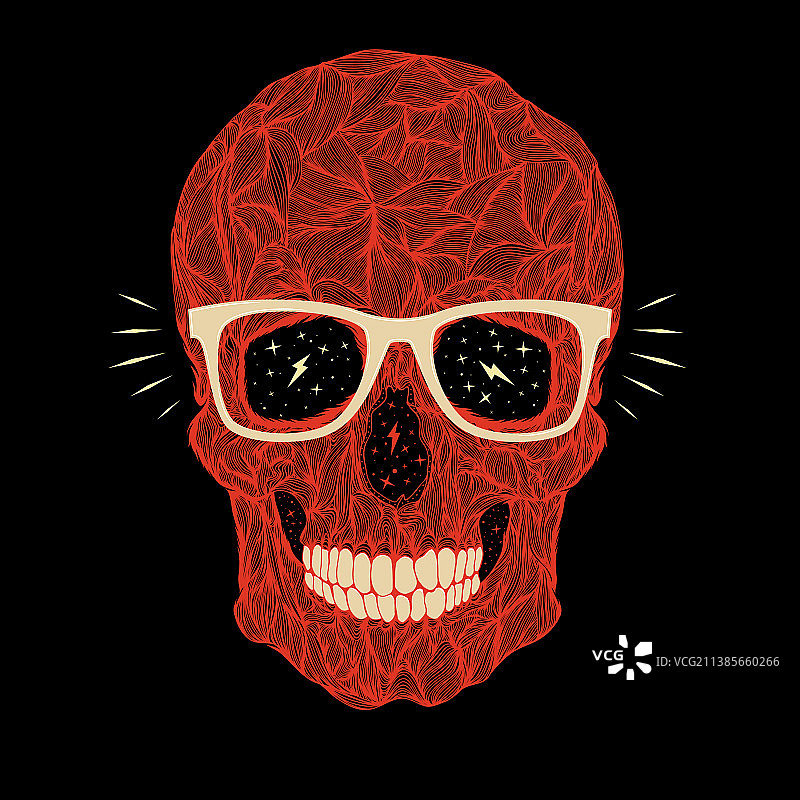 有趣的糖果骷髅图片素材