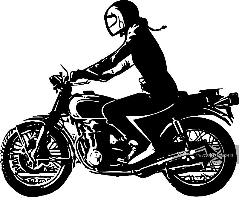 极限摩托车赛车手抽象摩托车图片素材