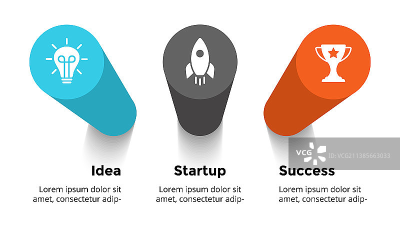 3D透视信息图演示图片素材