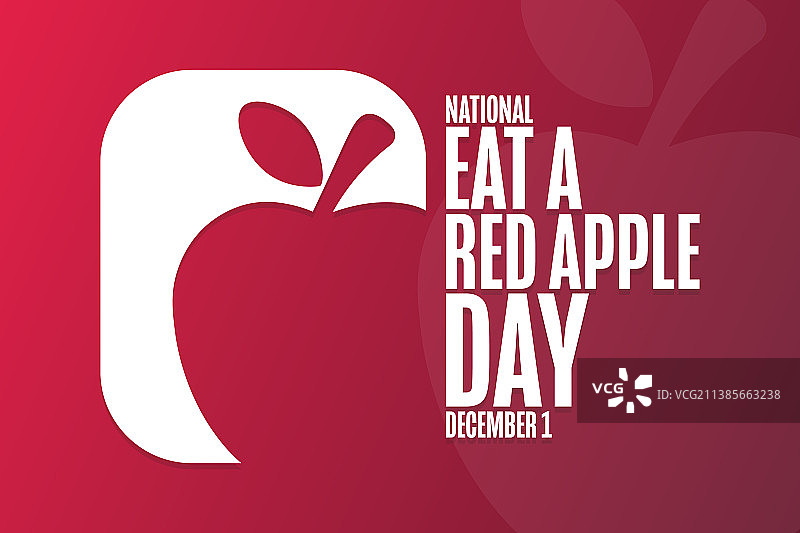 12月1日全国吃红苹果日图片素材