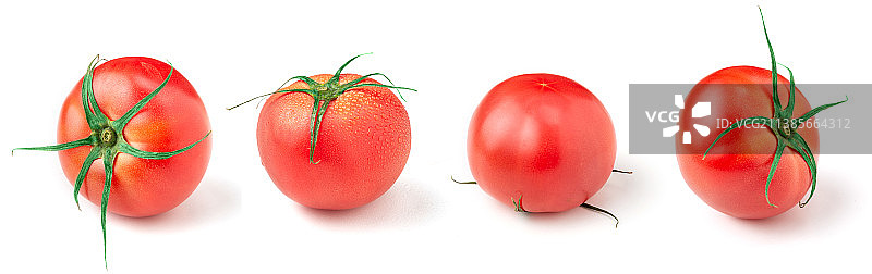 白色背景上的普罗旺斯草莓番茄图片素材