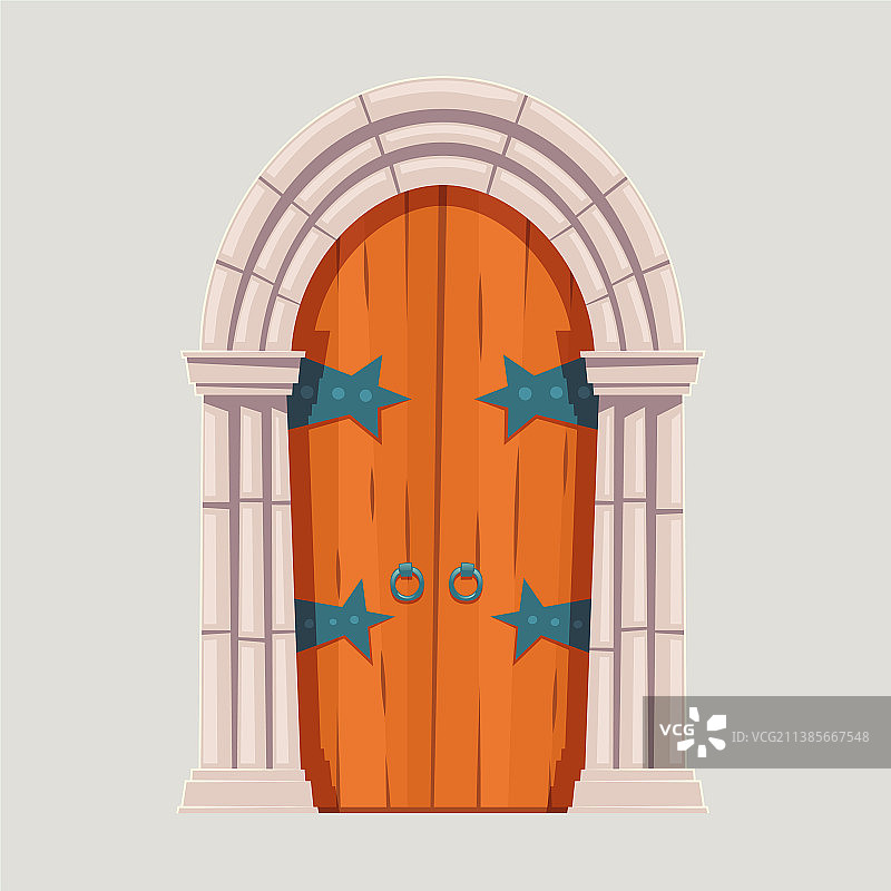 中世纪城堡地牢门图片素材