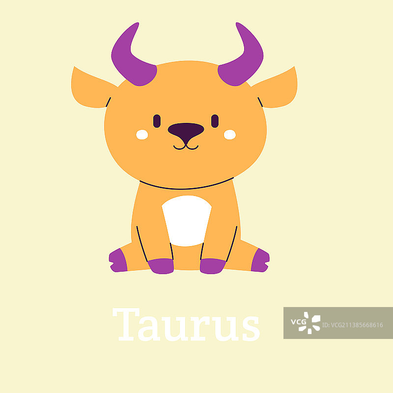 十二星座扁平设计图片素材