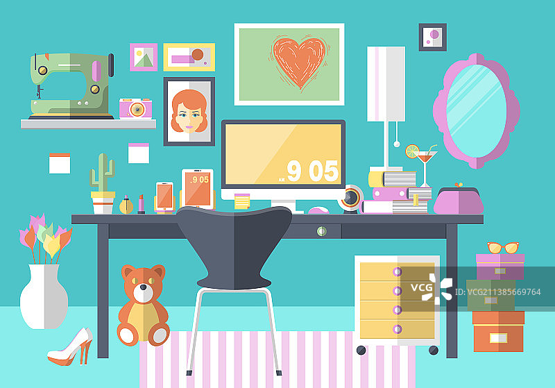 扁平风格设计概念图片素材