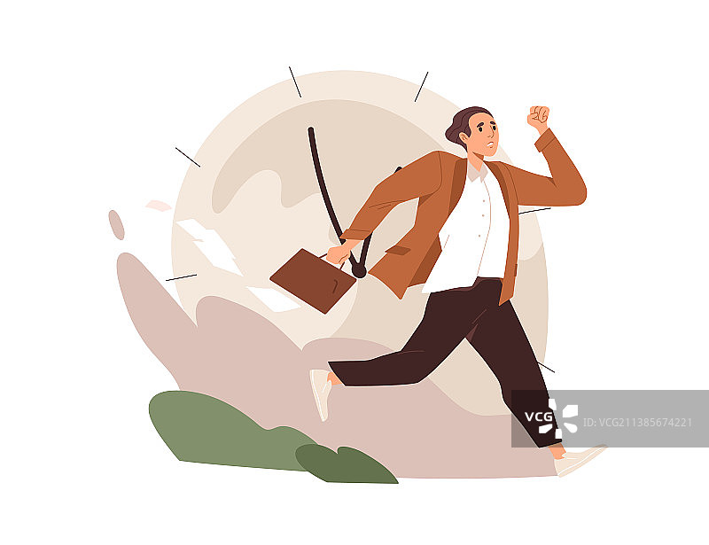 匆忙赶路的商务人士图片素材