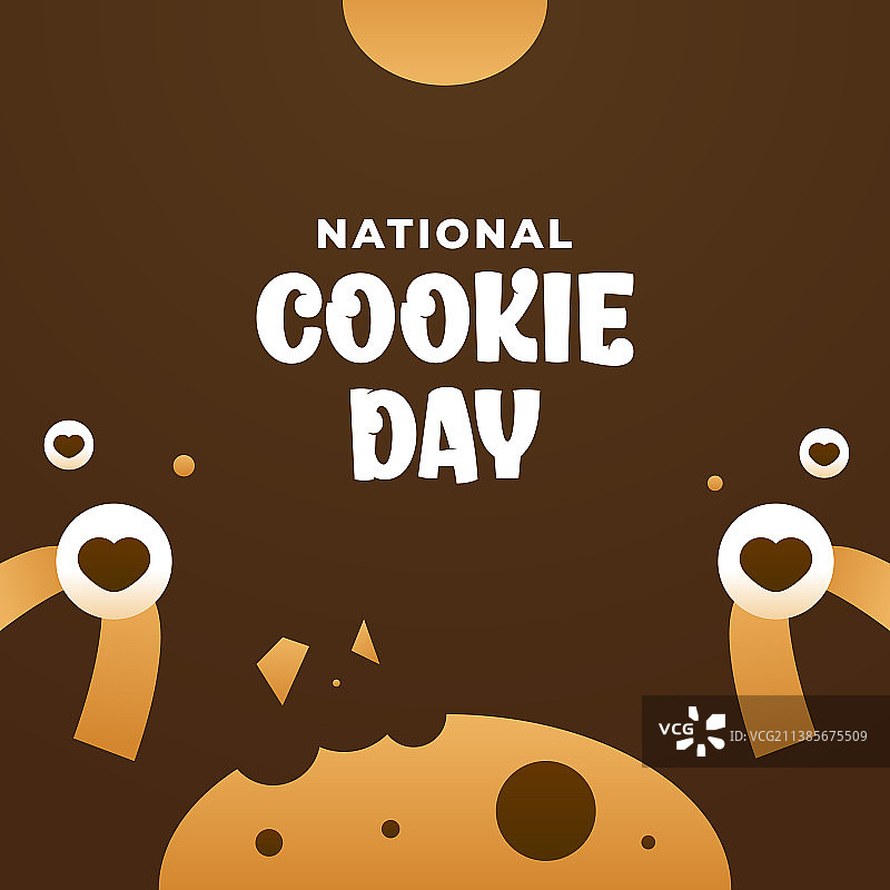 世界饼干日问候设计背景图片素材