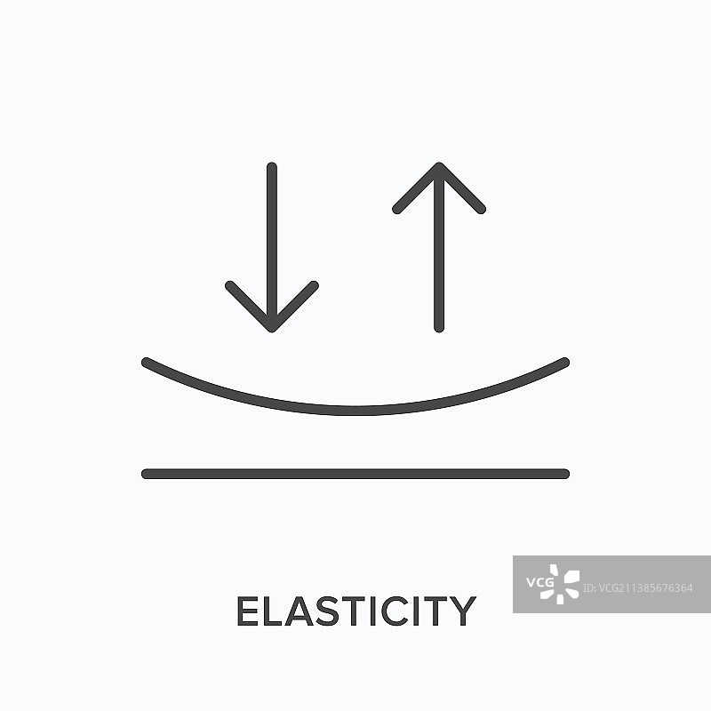 弹性扁平线条图标轮廓图片素材