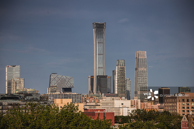 北京天际线图片素材