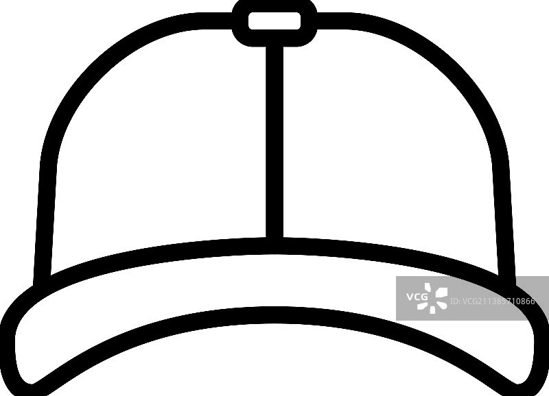 帽子头部夏季配饰线条图标图片素材