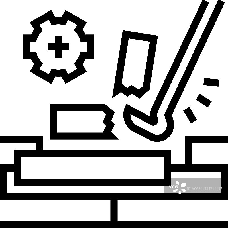 木地板拆卸线稿图标图片素材