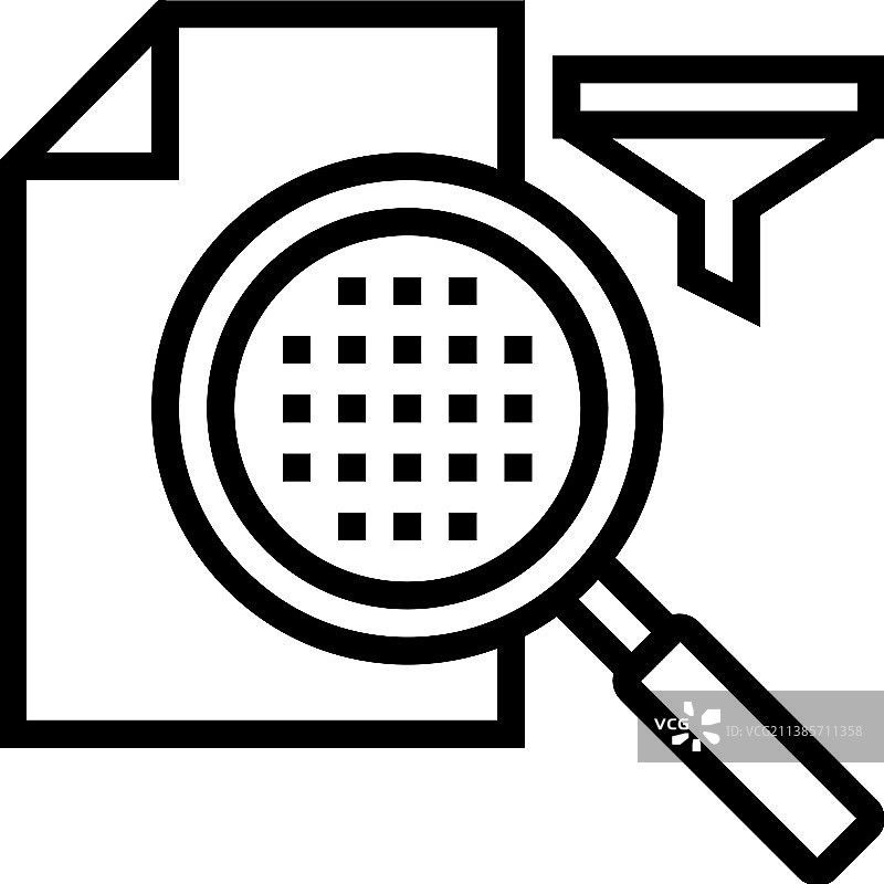 过滤线图标的滤纸图片素材