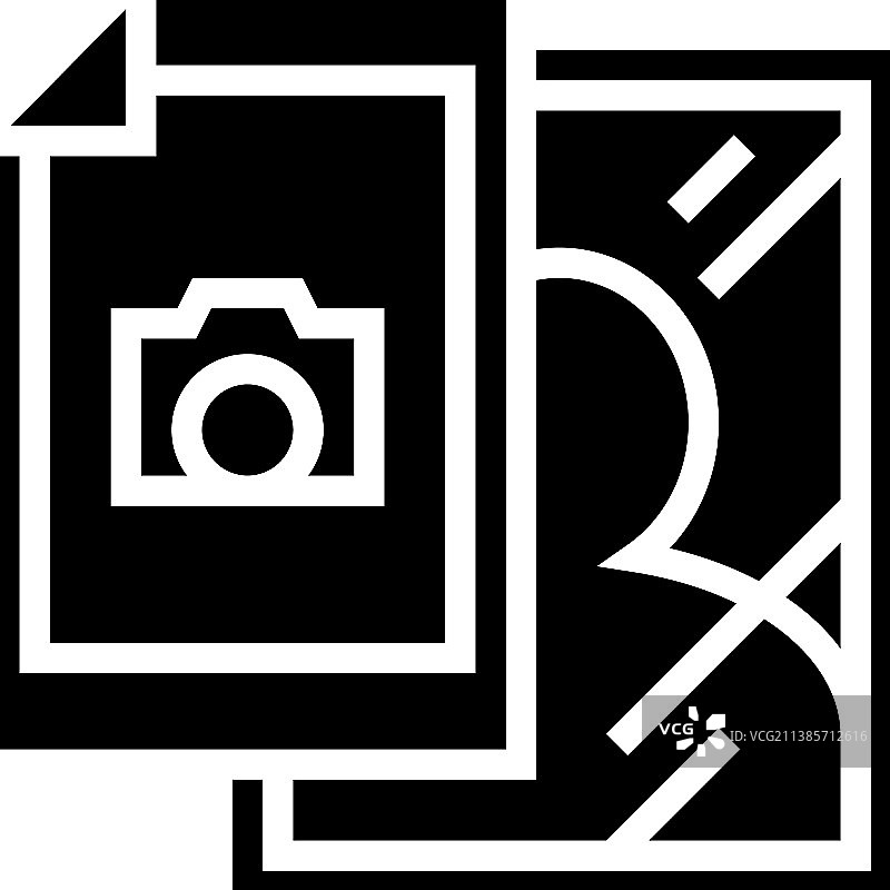 相纸和相框标志图标图片素材