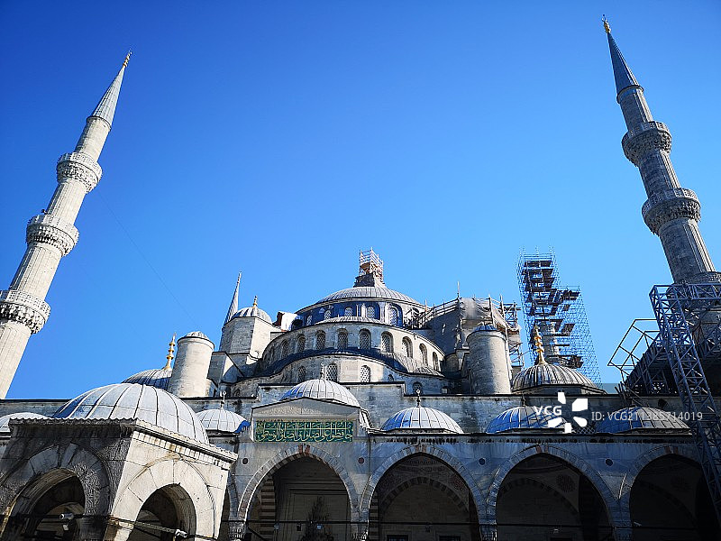 蓝色清真寺图片素材