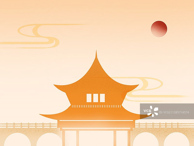 背景 剪影 中国风图片素材