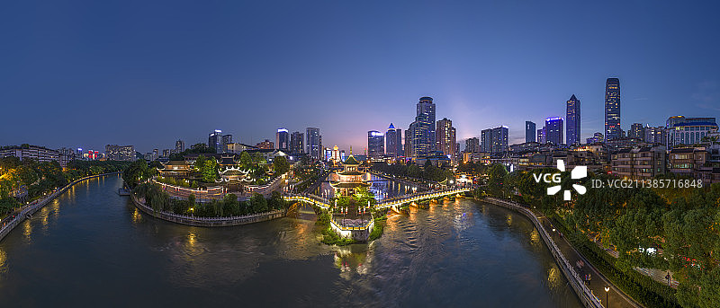 贵阳甲秀楼夜景图片素材